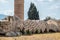 Remains of Olympieion ancient Temple of Olympian Zeus in central Athens Greece