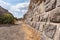 Remains  of the outer walls on the ruins of the great Hospitaller fortress - Belvoir - Jordan Star - located on a hill above the