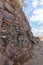 Remains  of the outer walls on the ruins of the great Hospitaller fortress - Belvoir - Jordan Star - located on a hill above the