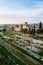 Remains of the Roman Agora and cityscape of  Athens, Greece