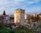 Remains of the Roman Agora and Tower of the Winds in Athens, Greece