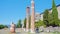 Remains of Roman forensic basilica and Castle of San Giusto