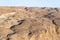 Remains  of a Roman military camp located outside the walls of the Massada fortress in the desert, near the coast of the Dead Sea