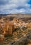 Remains of ruined castle of Arnedo in province of Burgos, Castilla y Leon, Spain