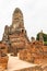 Remains of stupas and pancharams at Wat Chai Watthanaram, Ayutthaya, Thailand, Asia