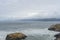 Remains of Sutro Baths along the sea front.