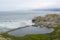 Remains of Sutro Baths along the sea front.