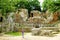 Remains of the tomb of Ildebranda in The Etruscan Necropolis of Sovana. Citta del Tufo archaeological park. Sorano, Sovana,