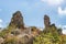 The remains of the upper watchtower on the ruins of the residence of the Grand Masters of the Teutonic Order in the ruins of the