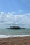 Remains of the West Pier at Brighton.