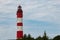 Remarcable light house of Amrum (Oomram) in Northern Germany at the Northern See
