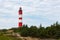 Remarcable light house of Amrum (Oomram) in Northern Germany at the Northern See