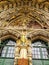 Remarkable sculpture, the Last Judgment, carved over the main entrance of St Vincent Cathedral Munster Kirche at Munsterplatz