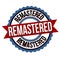 Remastered label or sticker