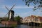 Rembrandt Bridge and De Put windmill, Leiden