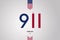 Always Remember 9 11, september 11. Remembering Patriot day illustration