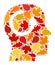 Remember Autumn Mosaic Icon with Fall Leaves