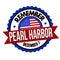 Remember Pearl Harbor label or sticker