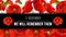 Remembrance day 11 November vector poppy banner