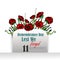 Remembrance day card with red poppies, lest we forget, memorial day template