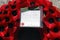 Remembrance day poppy wreath