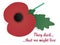 Remembrance Poppy Card