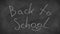 Reminder notes on the chalkboard in the school class and back to school concept