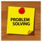 Reminder paper word problem solving vector. Vector Illustration.
