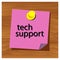 Reminder paper word tech support vector. Vector Illustration.