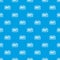 Reminder pattern vector seamless blue