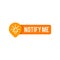 Reminder vector, notify me template post with notification bell icon sticker for social media