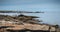 Remnant of a foghorn, a semaphore and a boat anchor at Pointe du But on Yeu Island