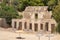 Remnants of a Russian naval base at Russian bay beach in Poros island in Greece.