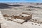 The remnants of the watchtower in the Nabataean city of Avdat, located on the incense road in the Judean desert in Israel. It is i