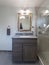 Remodeled bathroom - counter and mirror