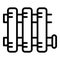 Remodeling heat pipes icon outline vector. Remodel kitchen