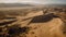 Remote Africa Majestic Sand Dunes Ripple in Arid Beauty generated by AI