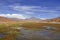 Remote, Barren volcanic landscape of the Atacama Desert, Chile