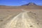 Remote, Barren volcanic landscape of the Atacama Desert, Chile