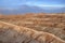 Remote, Barren volcanic landscape of Valle de la Luna, in the Atacama Desert, Chile