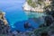 Remote beach named `Fakistra` at Pelion in Greece