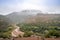 Remote Berber village after snow fall in Atlas mountains