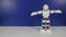 Remote control toy robot moves hands and body