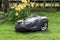 A remote controlled husavarna lawn mower