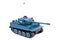 Remote-controlled model tank