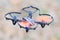 Remote controlled quadcopter drone