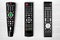 Remote controls. on white background