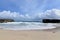 Remote Desolate Scenic Beach with Waves in Aruba