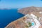 Remote hotel at Santorini island, Greece