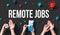 Remote Jobs theme with viral and hygiene objects